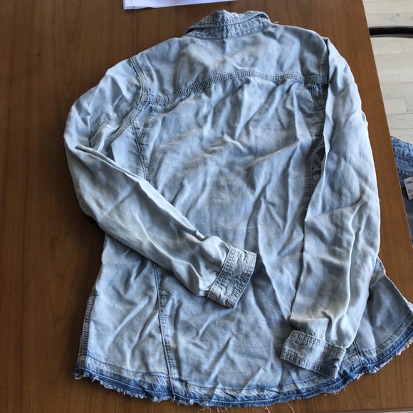 Blank NYC Girls denim blouse size XL - Picture 3 of 3